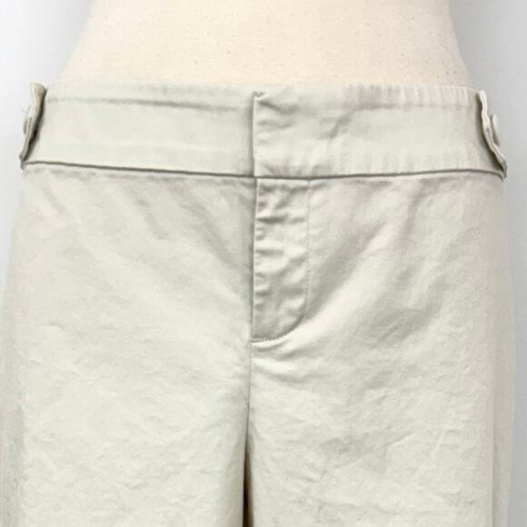 Lilly Pulitzer Palm Beach Fit Cropped Pants Cotton Cream Vintage Size 14 - Picture 2 of 10